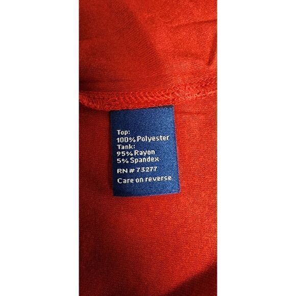 Apt. 9 Flowry Multicolor Red Plaid Floral Blouse Size Medium - Picture 8 of 8